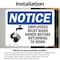 Signmission Safety Culture Sign, 7 in Width, Vinyl Decal, Rectangle OS-2PACK-NS-D-57-L-15596 - alternate 5